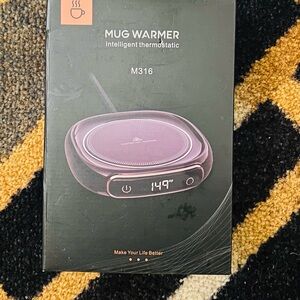 Purple Mug Warmer with Digital Display